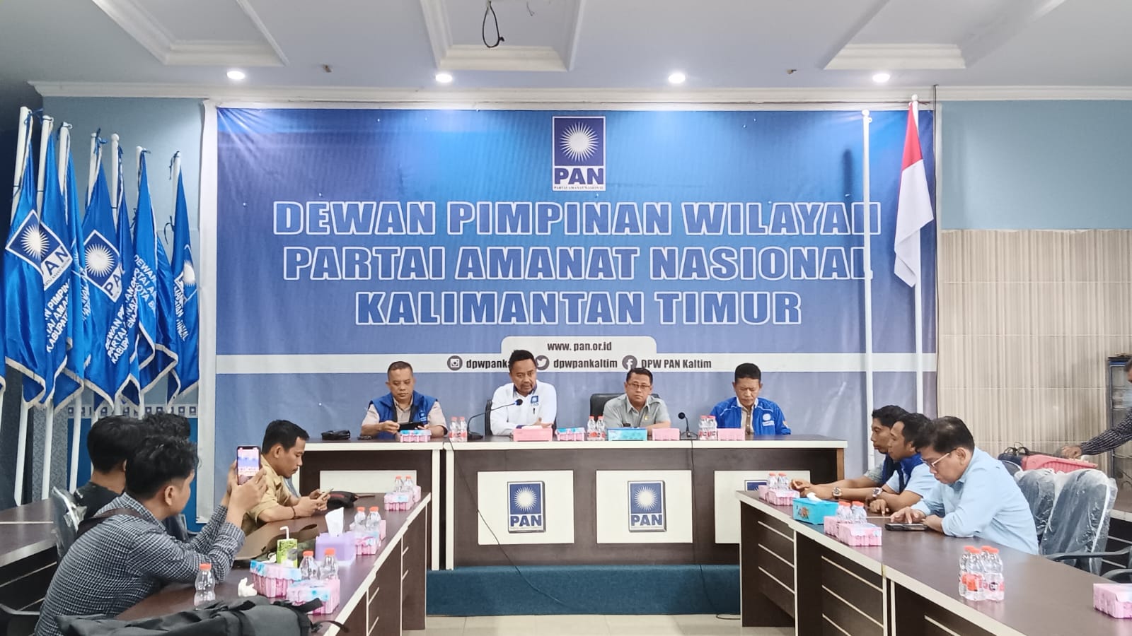 Foto : Konferensi Pers DPW PAN Kaltim Terkait Pilkada Serentak 2024.