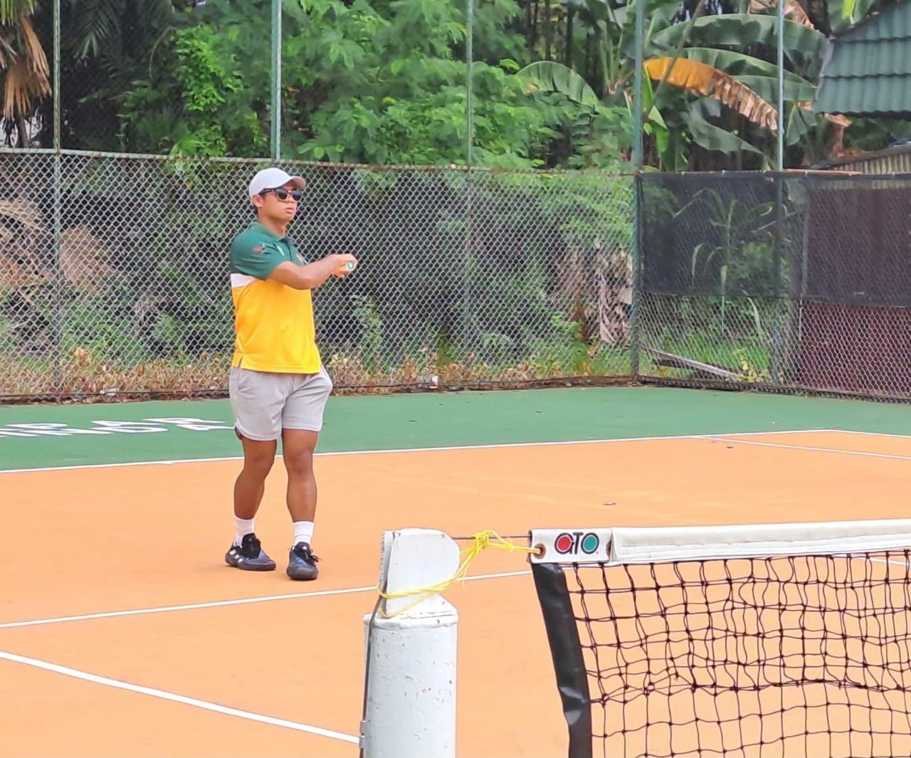 Foto : Latihan Atlet Tenis Pra Popnas Kaltim.