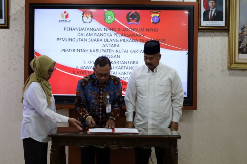 Pemerintah Kabupaten Kutai Kartanegara (Pemkab Kukar) Resmi Tandatangani NPHD PSU Kutai Kartanegara