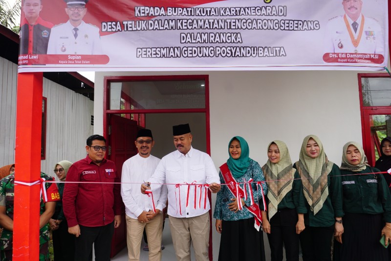 Bupati Kukar Resmikan Posyandu Cempaka di Teluk Dalam, Dorong Inovasi Layanan Kesehatan