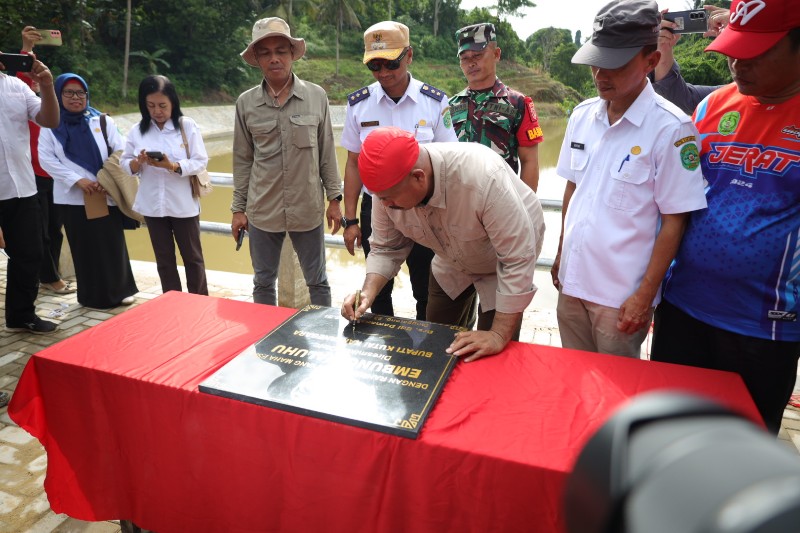 Embung Maluhu Resmi Beroperasi, Jadi Solusi Irigasi Pertanian di Tenggarong