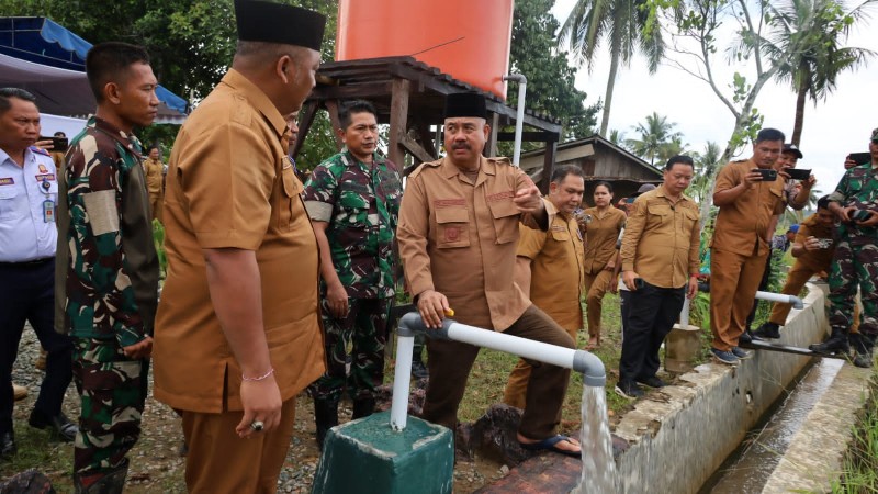Optimalisasi Lahan Pertanian Kukar, Bupati Tinjau Infrastruktur Irigasi Baru di Kertabuana