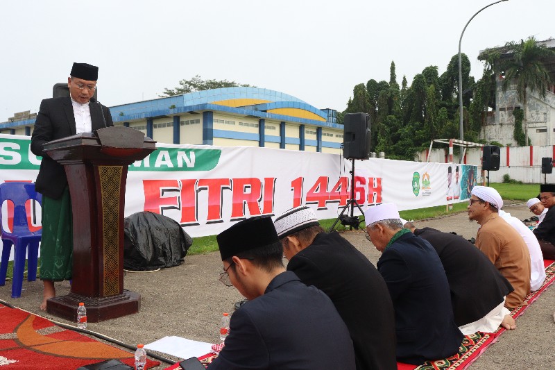 Salat Ied di Tenggarong, Asisten III Kukar Sampaikan Pesan Perpisahan Bupati