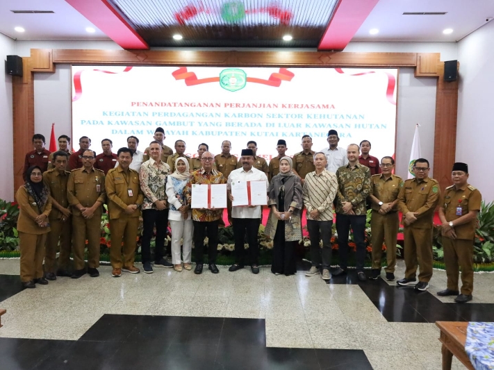 Kukar Gandeng PT Tirta Carbon Indonesia dalam Investasi Karbon untuk Pelestarian Lahan Gambut