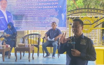 Baharuddin Demmu Gelar Sosialisasi Perda Gender, Wujudkan Pembangunan Berkeadilan