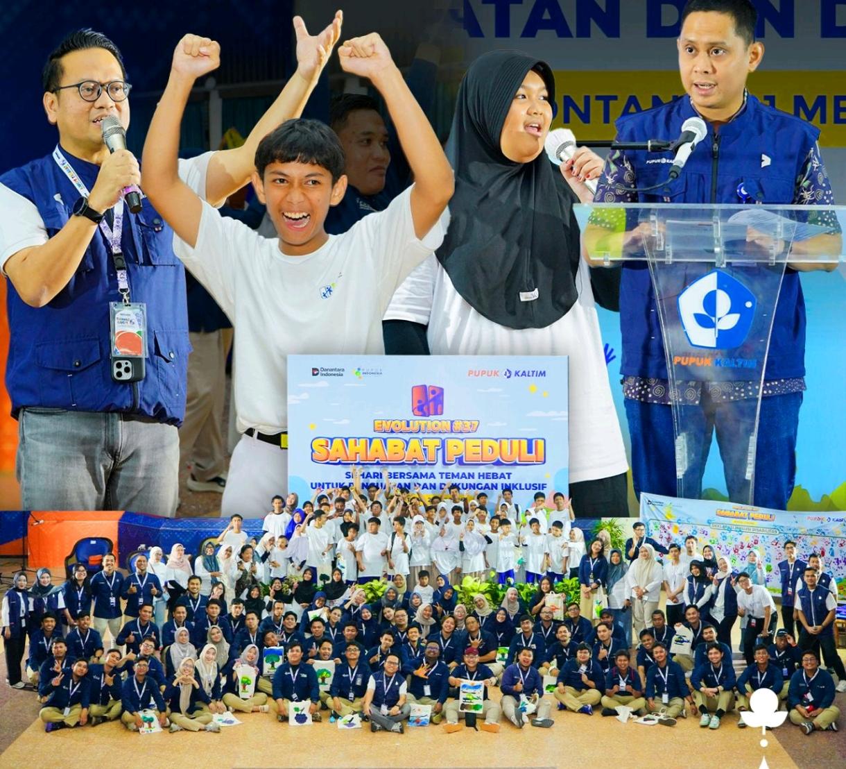 PT Pupuk Kalimantan Timur Gelar Kegiatan Employee Volunteering Initiation (Evolution) Bertajuk Sehari Bersama Teman Hebat untuk Penguatan dan Dukungan Inklusif